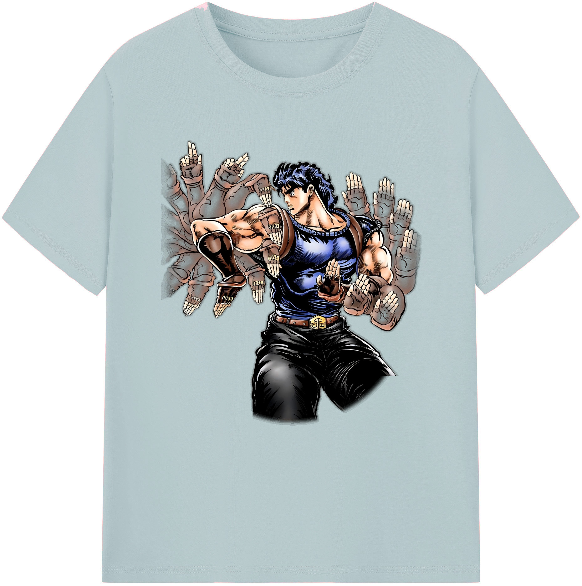 （画像用） ジョジョの奇妙な冒険 /ジョナサン?ジョースター JoJo's Bizarre Adventure Jonathan Joestar 綿100％半袖Tシャツ（フロントプリント）